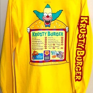 Van’s Krusty Burger Long Sleeve Shirt NWT